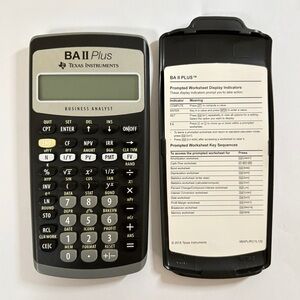 Texas Instruments BA II Plus Financial Calculator University College Student